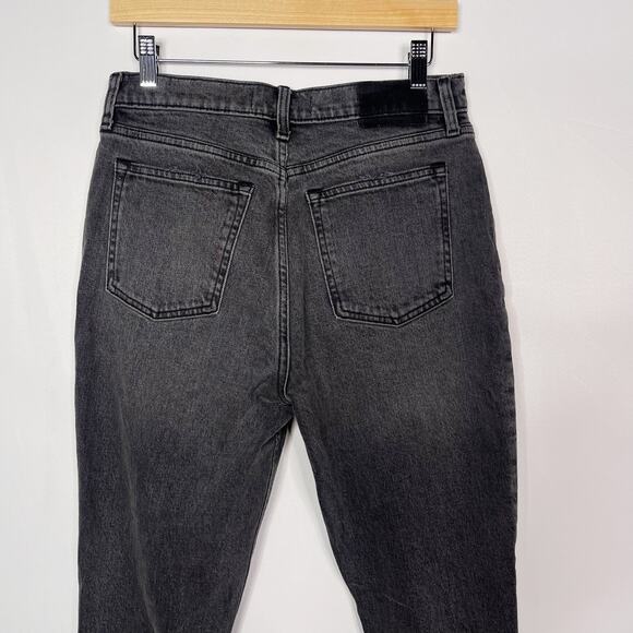 New Abercrombie & Fitch Size 29 / 8R Skinny High Rise Jeans Ripped Black Gray - Picture 7 of 12